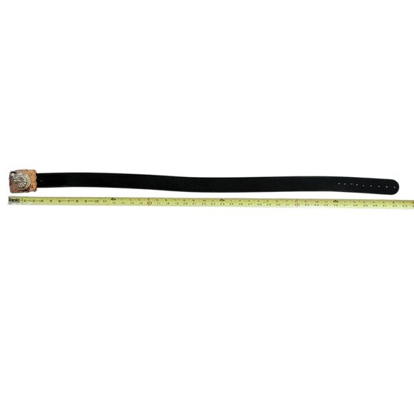 VTG Wackenhut Top Grain Cowhide Genuine Leather Belt with Large Buckle USA 38 - Picture 7 of 14